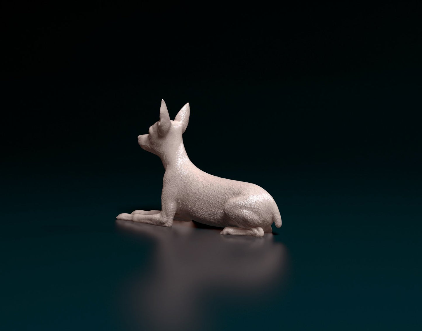 Toy terrier artist resin - white resin ready to prep / paint ALL SCALES
