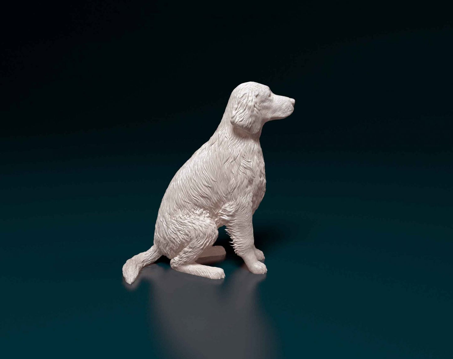 Welsh springer spaniel artist resin - white resin ready to prep / paint ALL SCALES