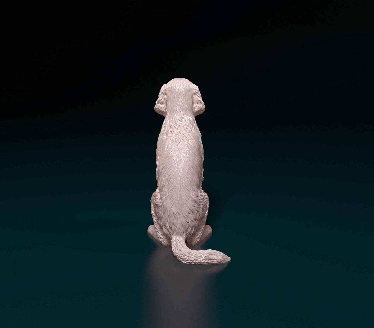 Welsh springer spaniel artist resin - white resin ready to prep / paint ALL SCALES