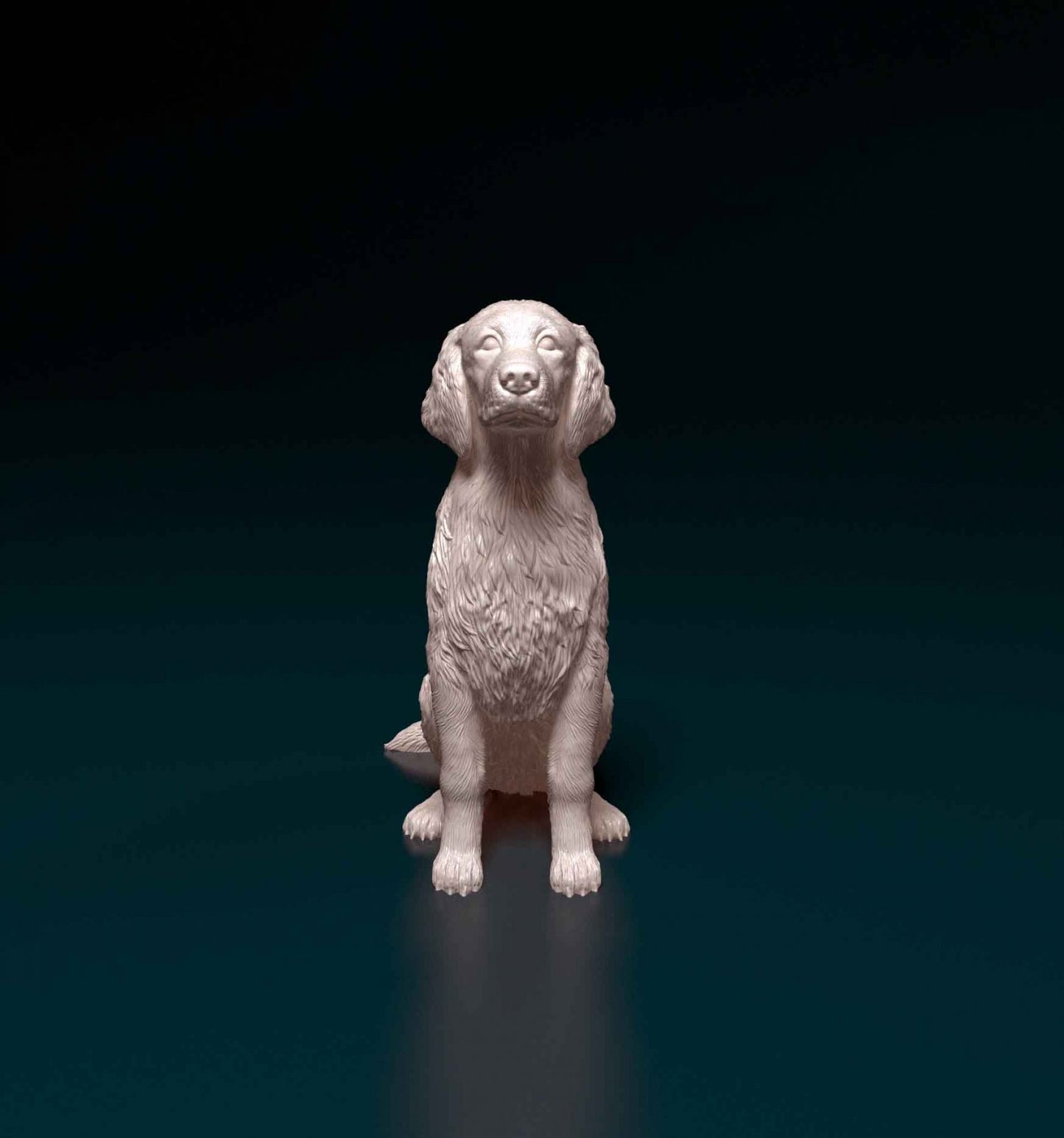 Welsh springer spaniel artist resin - white resin ready to prep / paint ALL SCALES