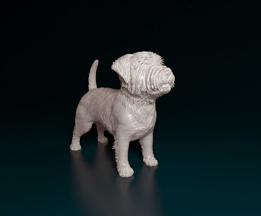 Westie west highland white artist resin - white resin ready to prep / paint ALL SCALES