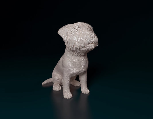 Westie west highland white artist resin - white resin ready to prep / paint ALL SCALES