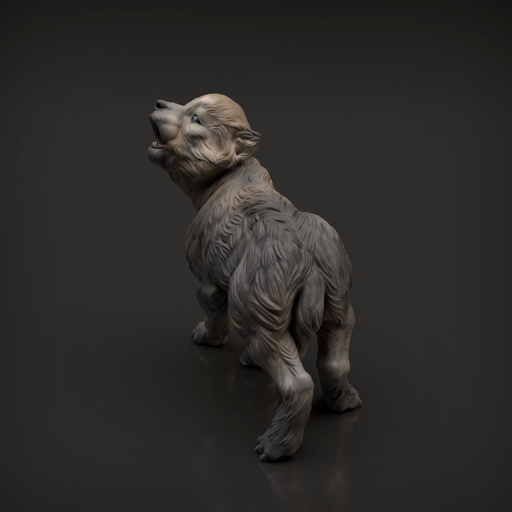 Wolf cub - White ready to paint