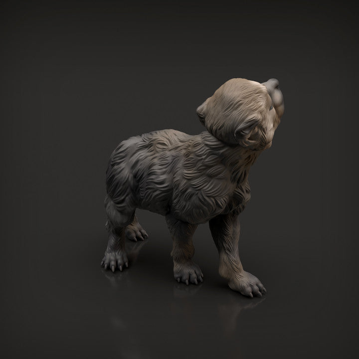 Wolf cub - White ready to paint