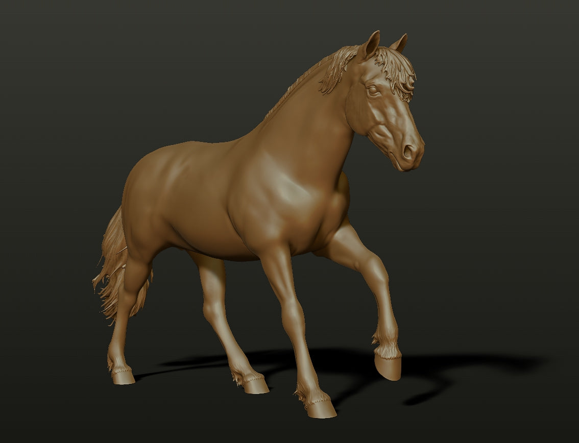 Running Pony  - White resin ready to prep / paint  LTD EDITION - Pre - Order
