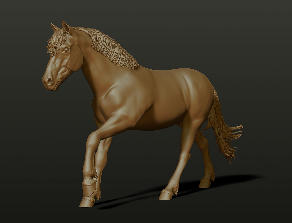 Running Pony  - White resin ready to prep / paint  LTD EDITION - Pre - Order