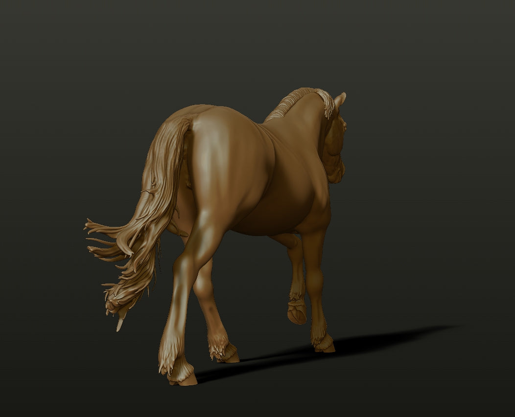 Running Pony  - White resin ready to prep / paint  LTD EDITION - Pre - Order