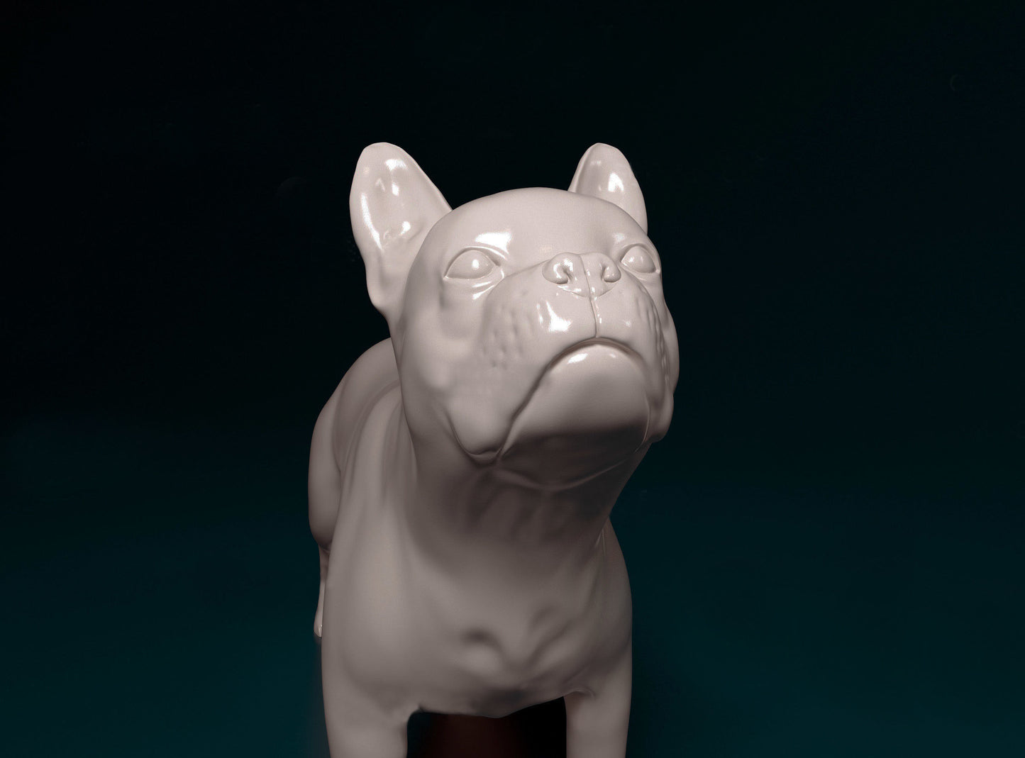 Boston terrier - white ready to paint