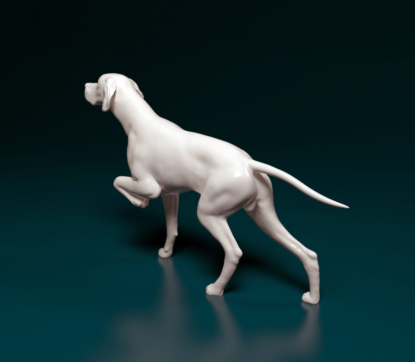 English Pointer - white ready to paint