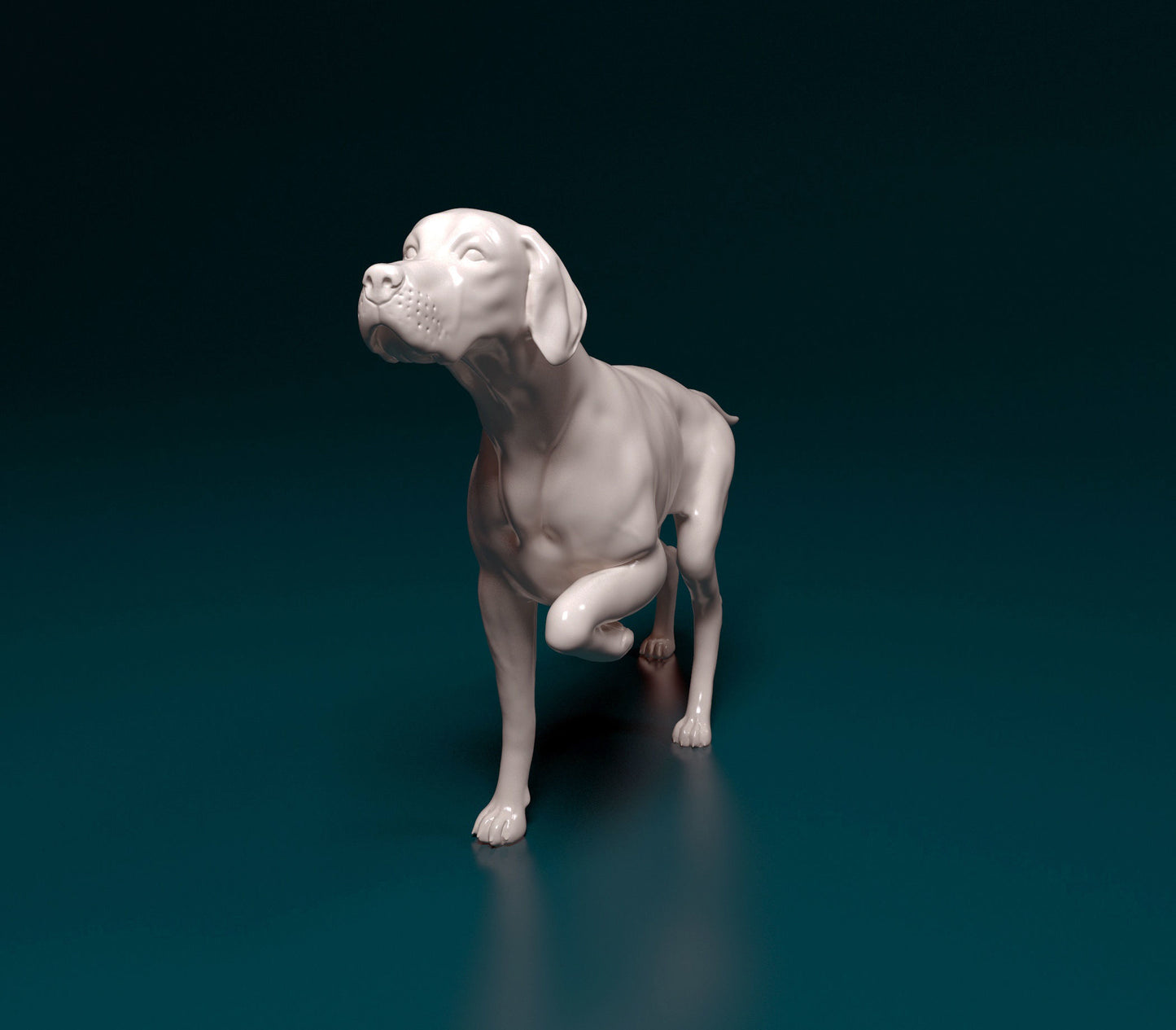 English Pointer - white ready to paint