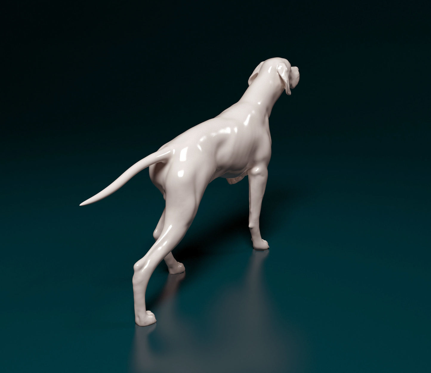 English Pointer - white ready to paint