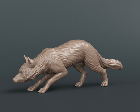 Hunting fox - white ready to paint