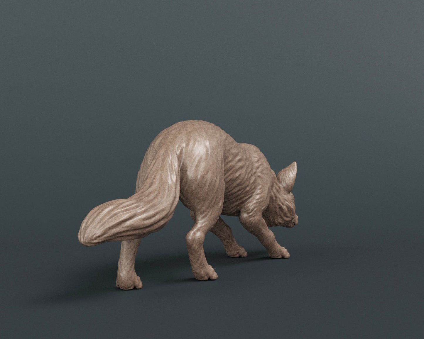 Hunting fox - white ready to paint