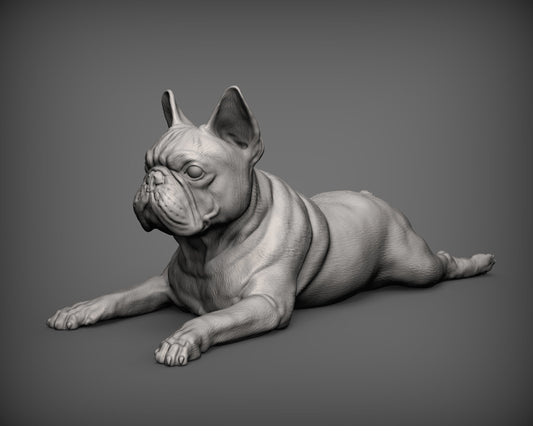 Type 2 French Bulldog - white ready to paint