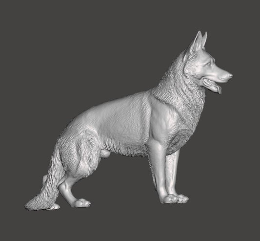 type 2 german shepherd - white ready to paint