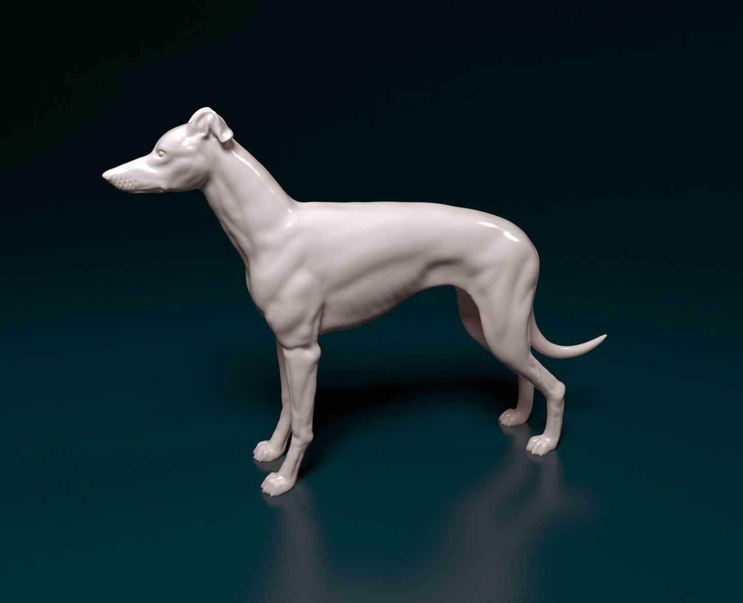 Greyhound - white ready to paint