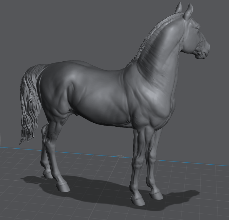 Grade horse / Cob - White resin ready to paint