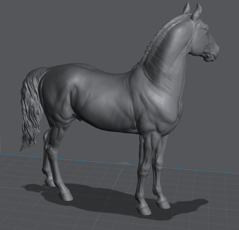 Classic scale Grade horse / Cob "Brutus" - White resin ready to paint - Pre - Order