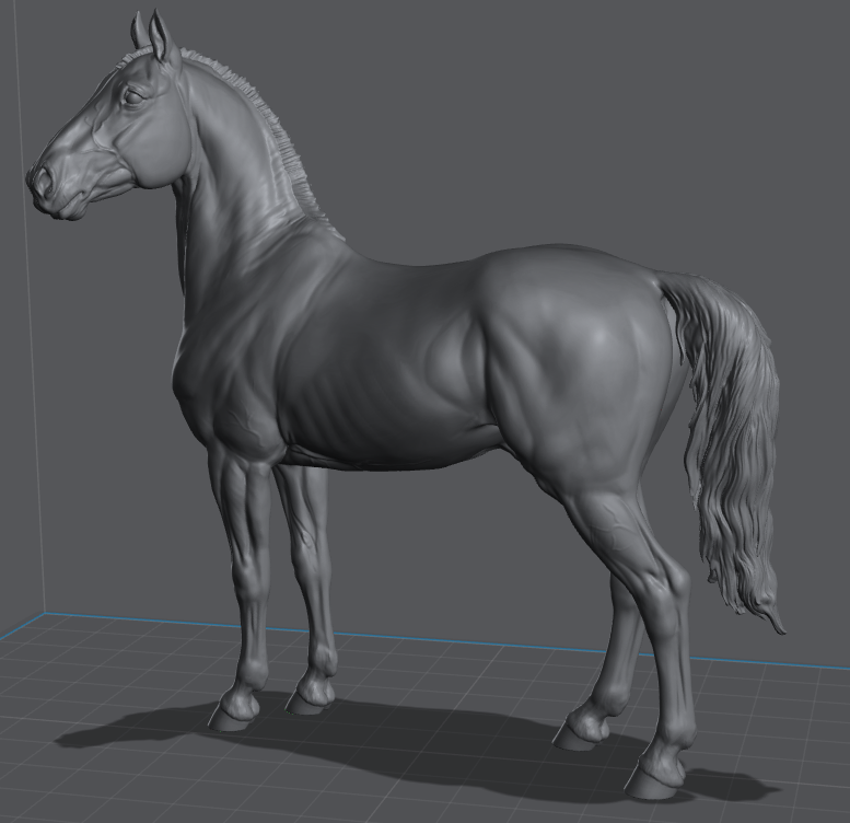 *mirrored version* Traditional scale Grade horse / Cob - White resin ready to paint - Pre - Order - LTD TO 10 COPIES