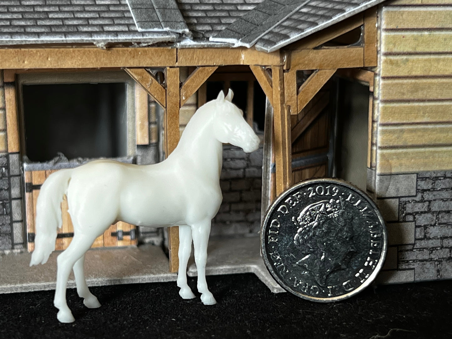 Micro Grade horse / Cob "Brutus" - White resin ready to paint - Pre - Order