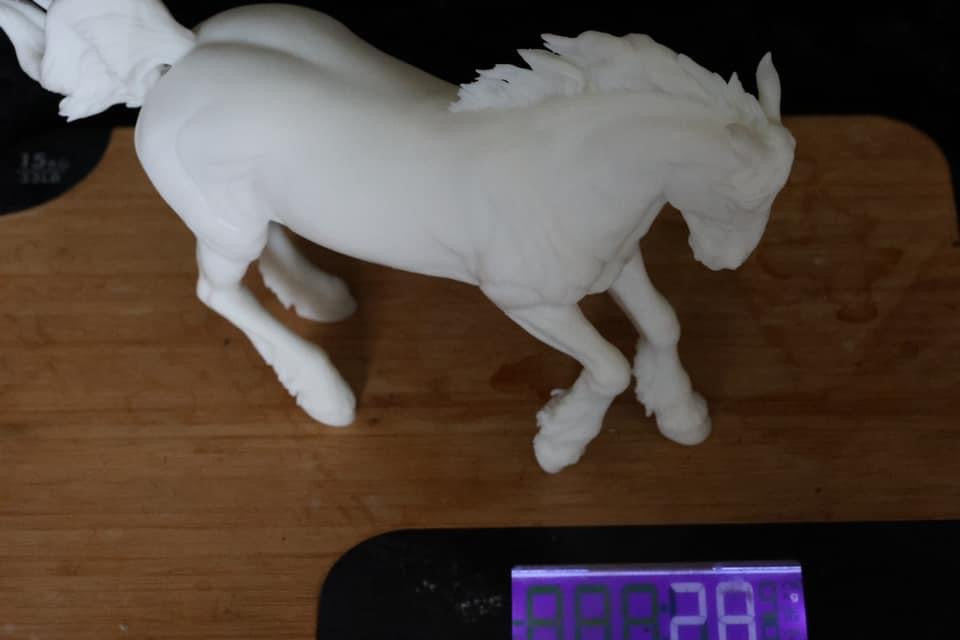 Turbo 2 Action cob stallion - White resin ready to prep and paint  LTD EDITION