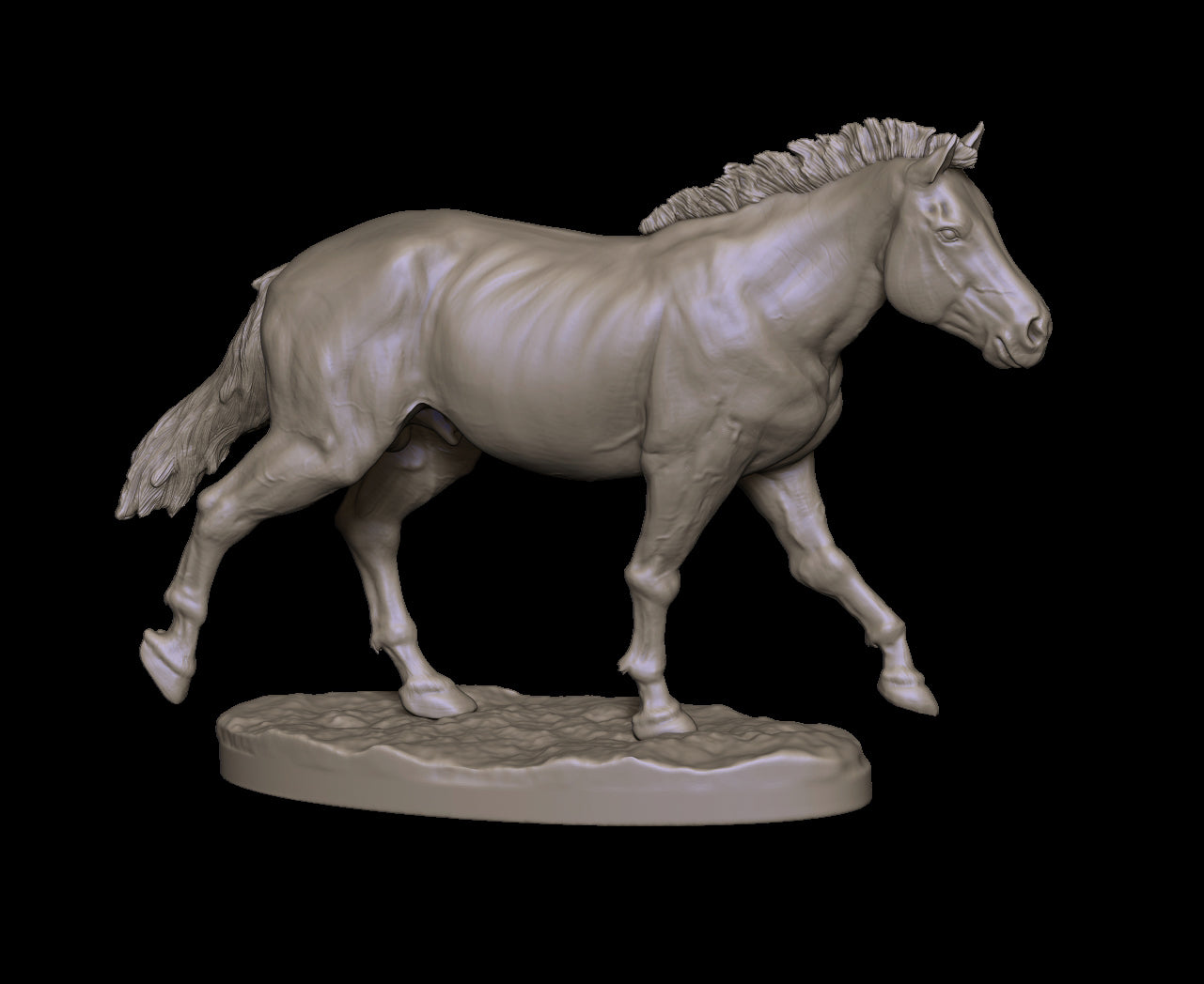 Prehistoric type pony 1/6 scale - White resin ready to prep / paint  LTD EDITION - Pre - Order