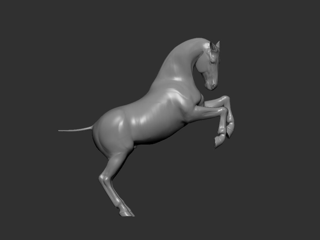 Choose your own pose resin horse - white ready to hair and paint