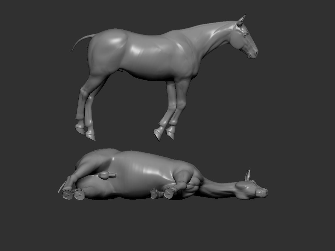 Choose your own pose resin horse - white ready to hair and paint