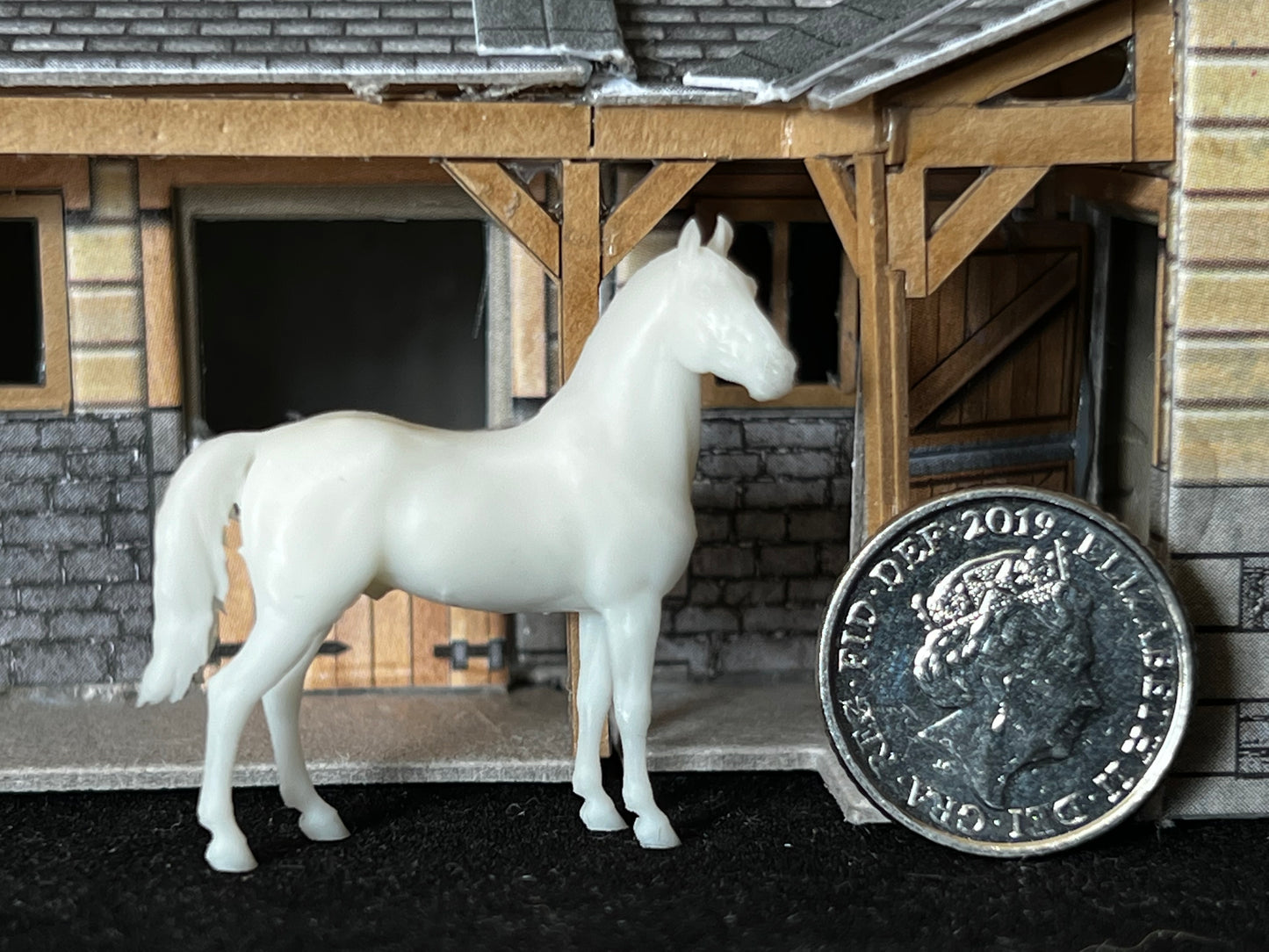 Micro Grade horse / Cob "Brutus" - White resin ready to paint - Pre - Order