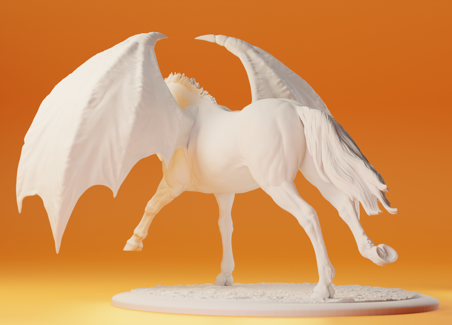 Death Eater - running stallion - White resin ready to paint - Pre - Order