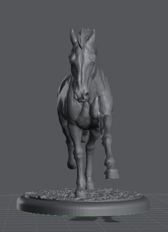 Renegade running stallion - White resin ready to paint - Pre - Order