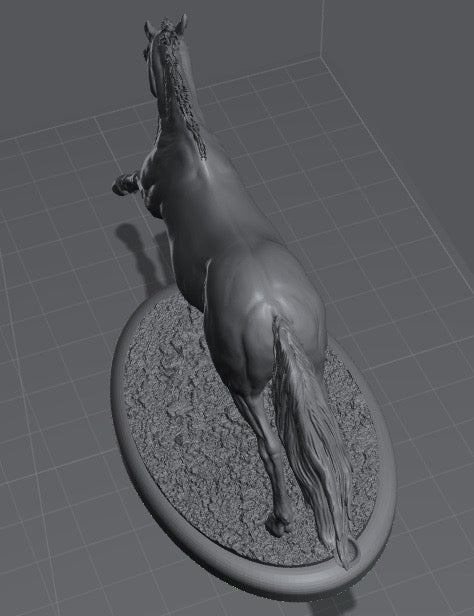 Renegade running stallion - White resin ready to paint - Pre - Order