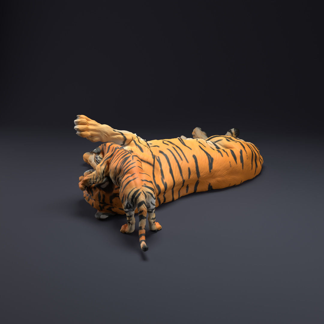 Tiger and cub - White ready to paint