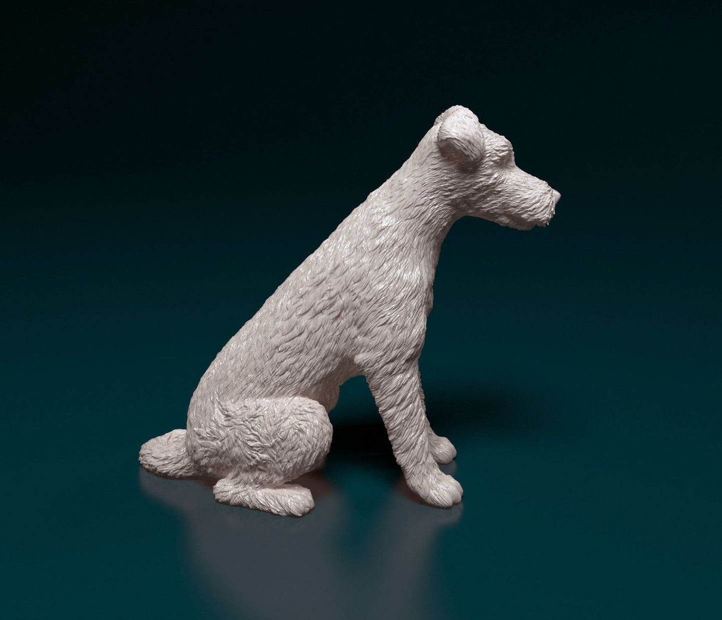 Wire fox terrier - white ready to paint