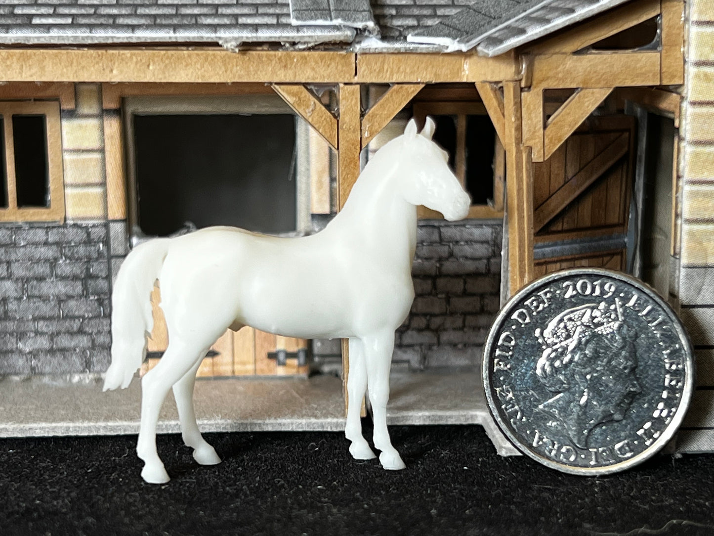 Micro Grade horse / Cob "Brutus" - White resin ready to paint - Pre - Order