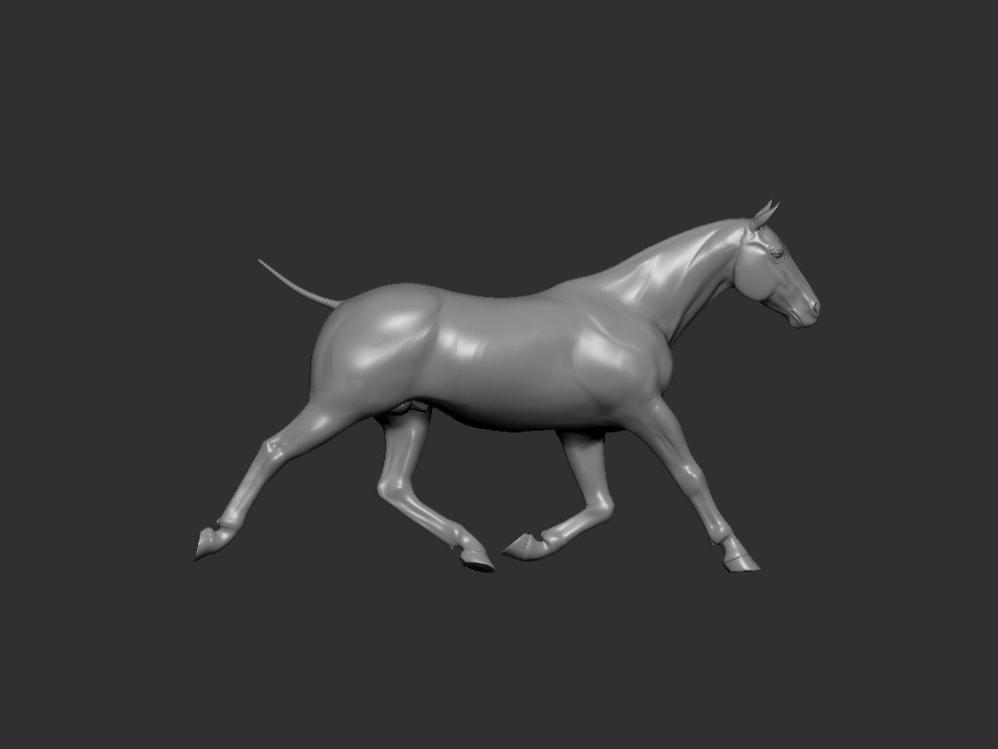 Choose your own pose resin horse - white ready to hair and paint