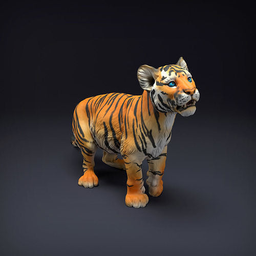 Tiger cub - White ready to paint