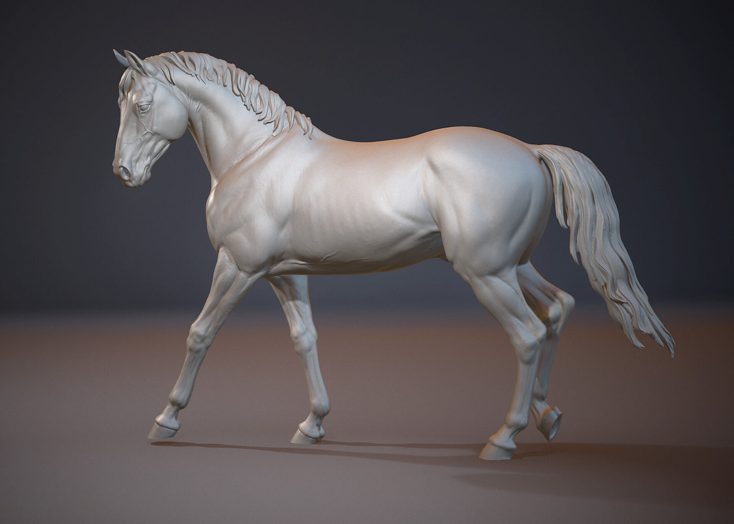 Walking horse - White resin ready to prep / paint  LTD EDITION - Pre - Order
