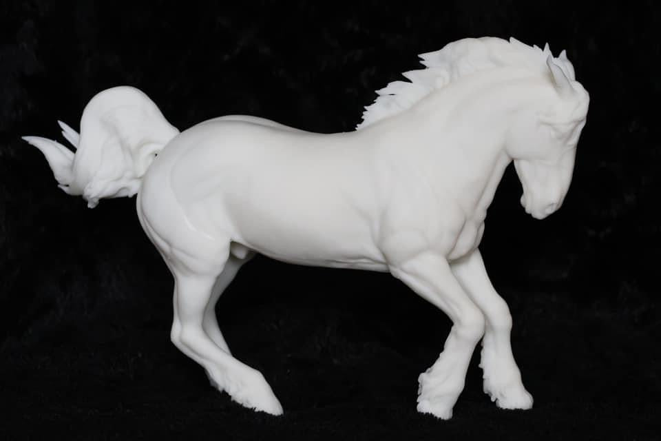 Turbo 2 Action cob stallion - White resin ready to prep and paint  LTD EDITION