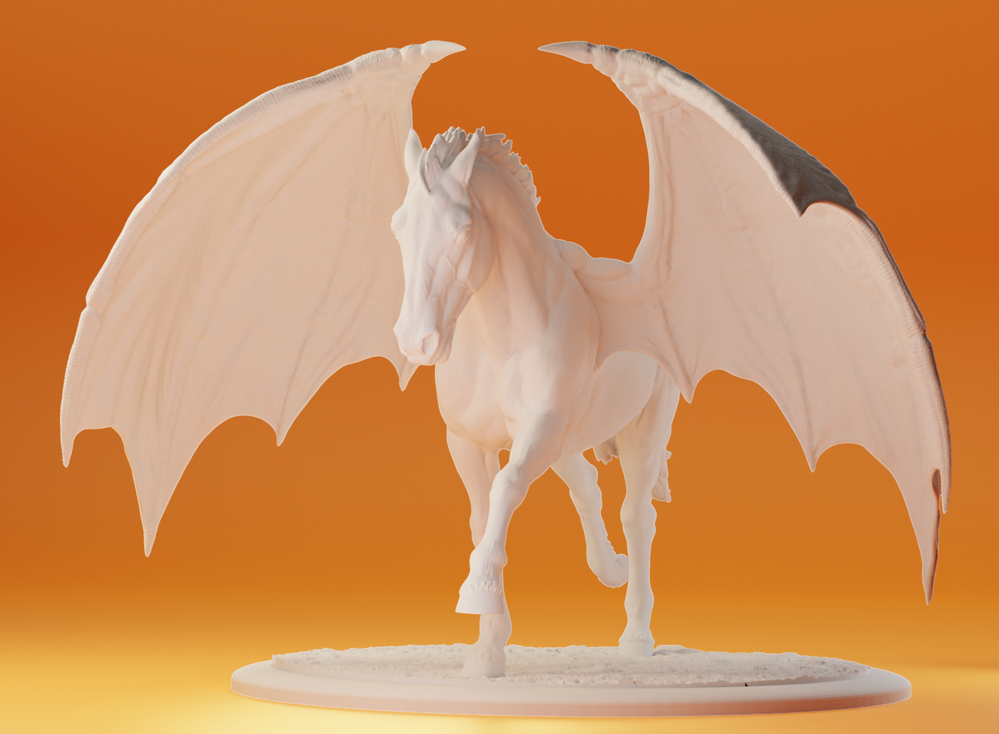 Death Eater - running stallion - White resin ready to paint - Pre - Order