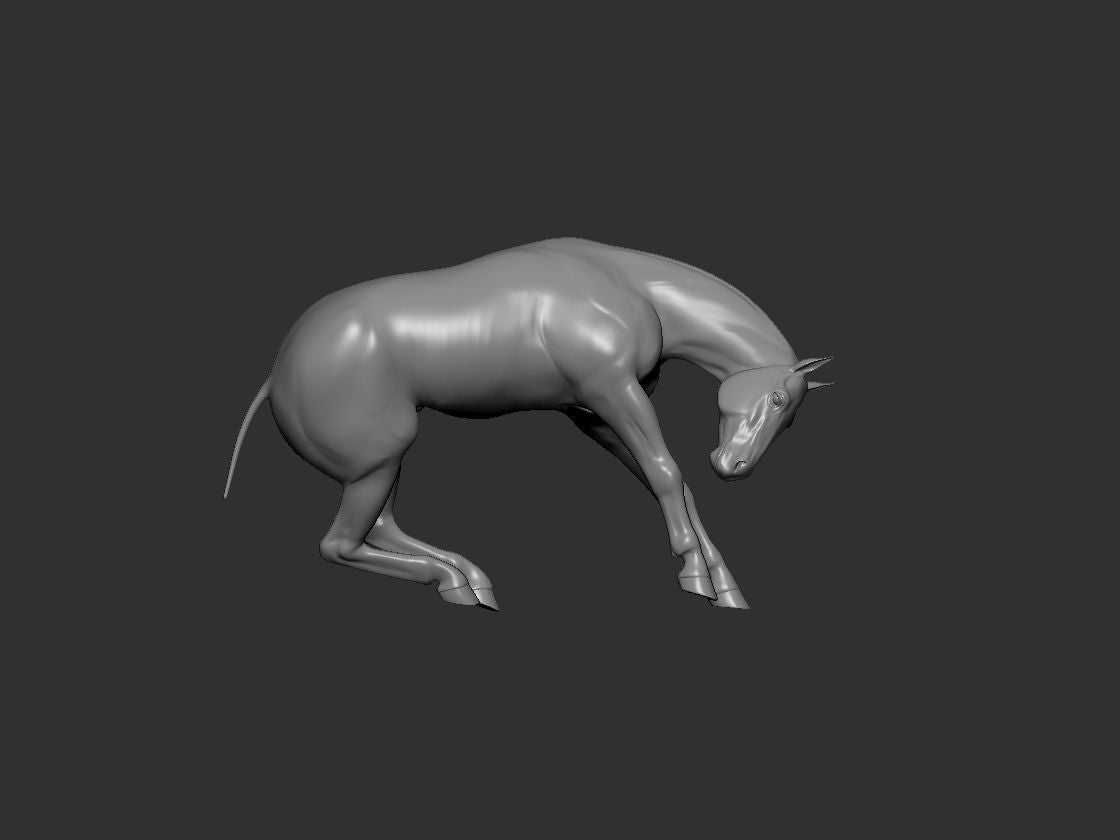 Choose your own pose resin horse - white ready to hair and paint