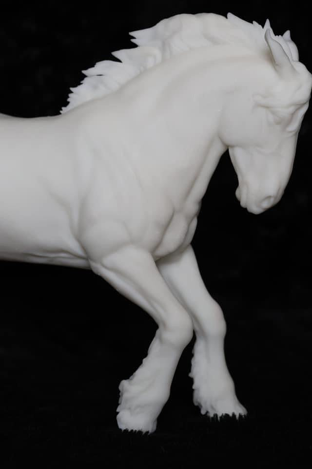 Turbo 2 Action cob stallion - White resin ready to prep and paint  LTD EDITION