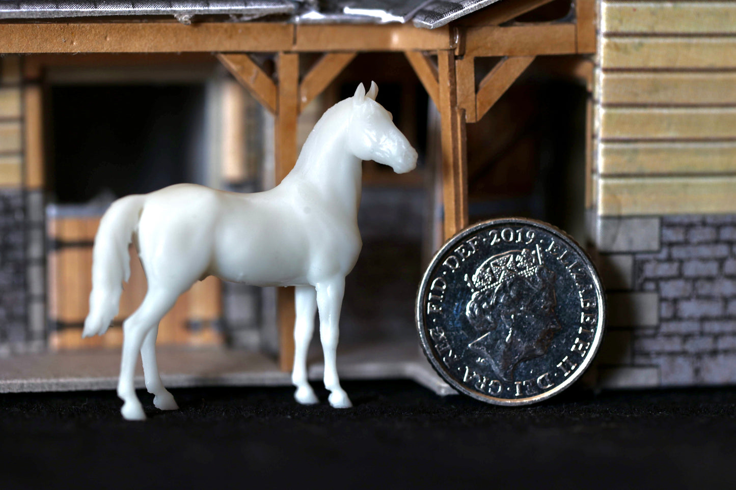 Micro Grade horse / Cob "Brutus" - White resin ready to paint - Pre - Order