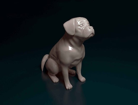 Puggle- white ready to paint