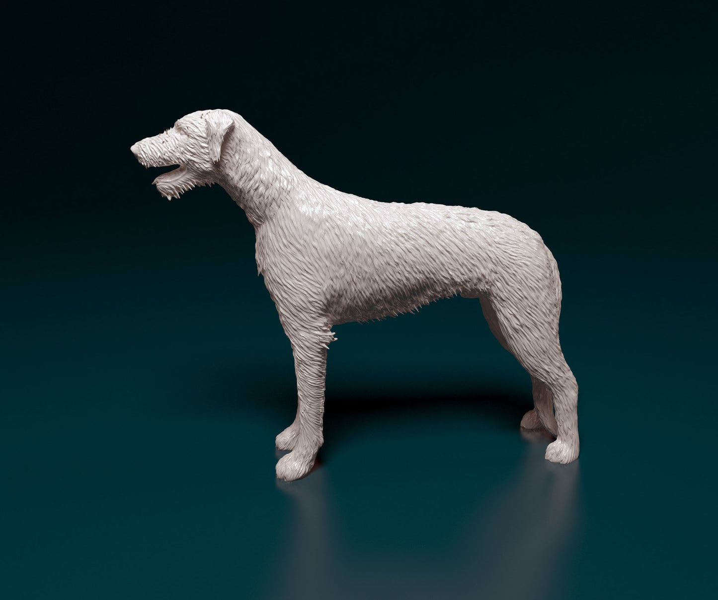 Irish Wolfhound - white ready to paint