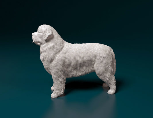 Resin Newfoundland - White ready to paint