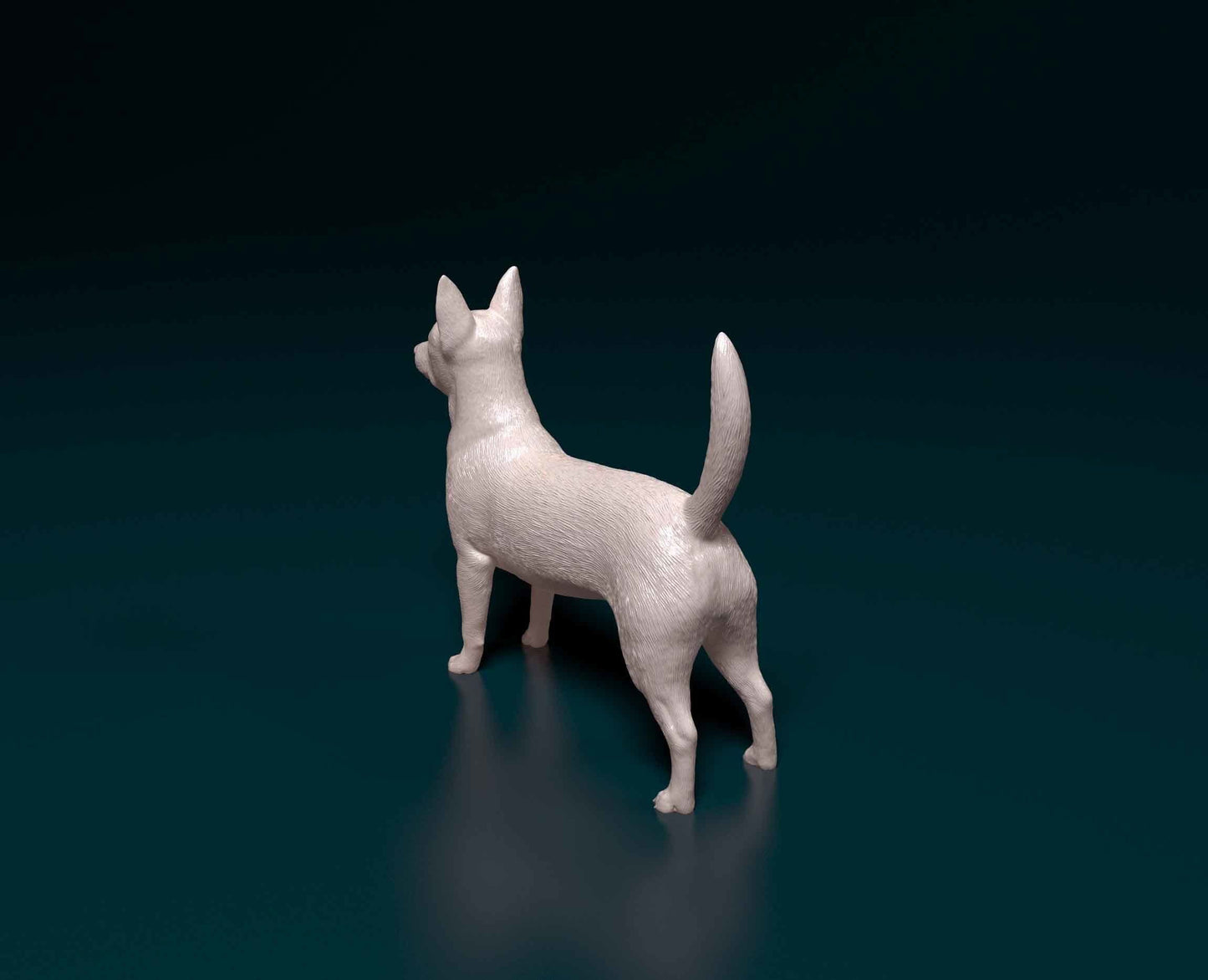 Portuguese Podengo - white ready to paint