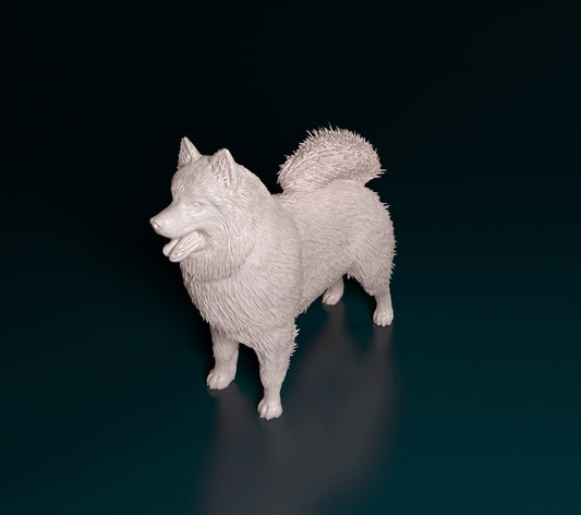 Resin Samoyed - White ready to paint