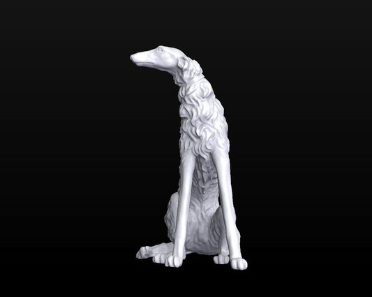 Borzoi - white ready to paint