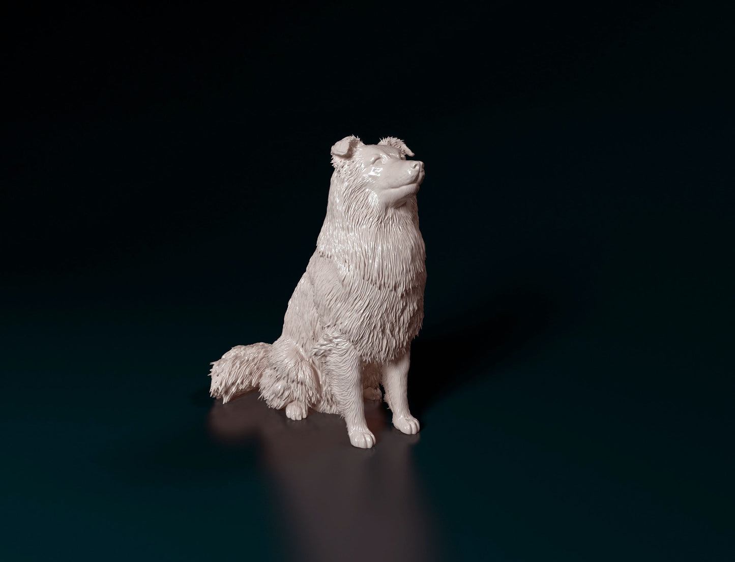 Sheltie - white ready to paint